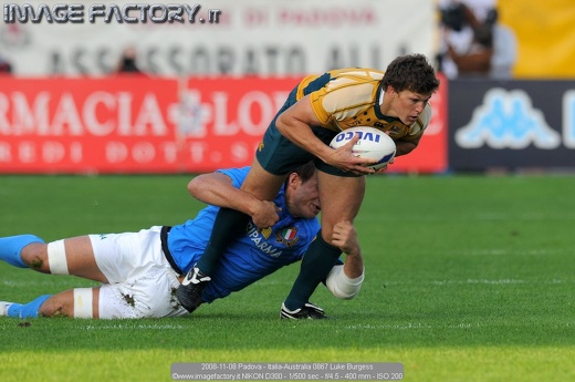 2008-11-08 Padova - Italia-Australia 0867 Luke Burgess